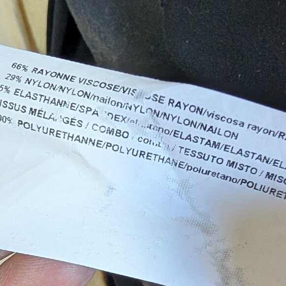 Joseph Ribkoff Black Ponte Knit Front Seam Legging with Tulip Hem - Picture 8 of 8